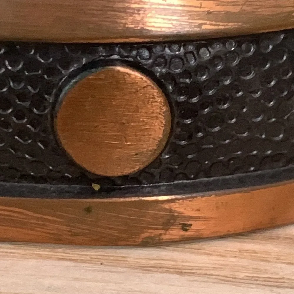 Vintage Copper Cuff Bracelet Marked Solid Copper‎